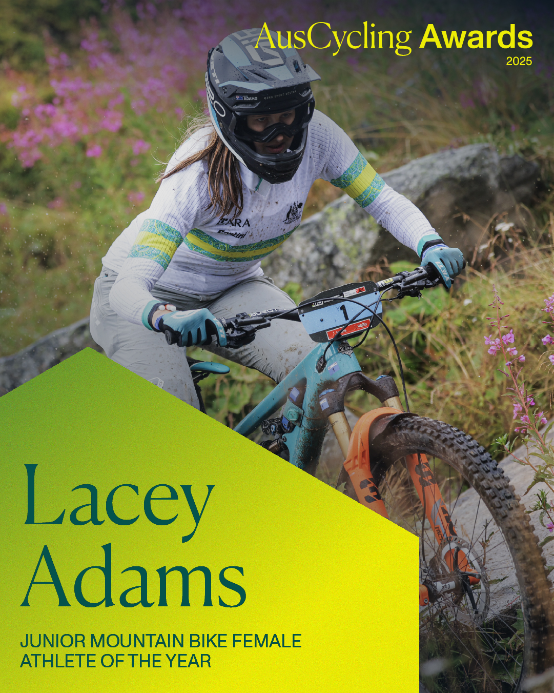 Lacey Adams Junior Mountain Bike Female Athlete of the Year